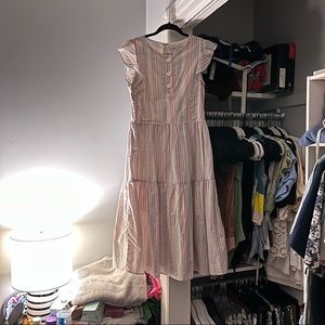 English Factory Midi Dress Stripes Pastel